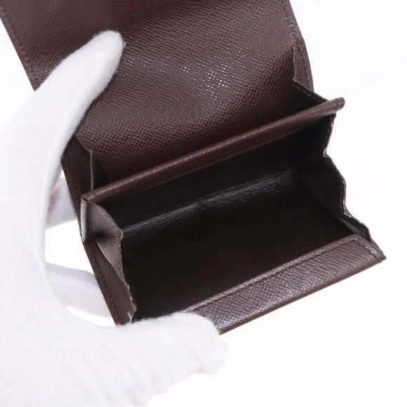 LOUIS VUITTON Damier Ebene Porte Monnaie Plat Coin Purse N61930 LV Auth 194473A