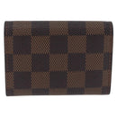 LOUIS VUITTON Damier Ebene Porte Monnaie Plat Coin Purse N61930 LV Auth 194473A-2