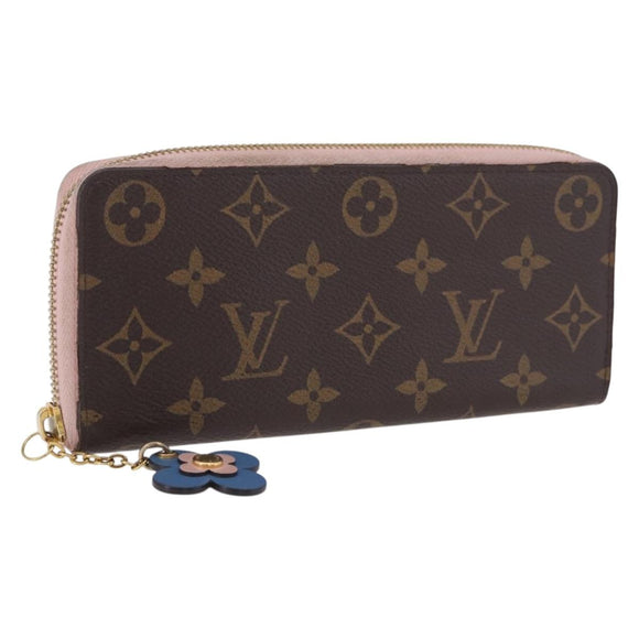 LOUIS VUITTON Monogram Portefeuille Clemence Long Wallet M60742 LV Auth 194475A