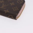 LOUIS VUITTON Monogram Portefeuille Clemence Long Wallet M60742 LV Auth 194475A-11