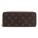 LOUIS VUITTON Monogram Portefeuille Clemence Long Wallet M60742 LV Auth 194475A-2