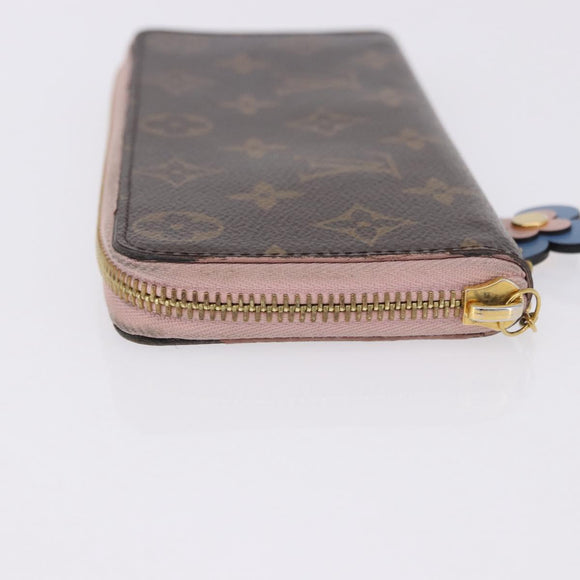 LOUIS VUITTON Monogram Portefeuille Clemence Long Wallet M60742 LV Auth 194475A
