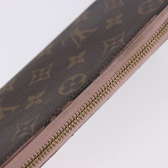 LOUIS VUITTON Monogram Portefeuille Clemence Long Wallet M60742 LV Auth 194475A