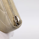 CHANEL Matelasse Long Wallet Lamb Skin Gold CC Auth 194478-12