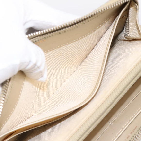 CHANEL Matelasse Long Wallet Lamb Skin Gold CC Auth 194478
