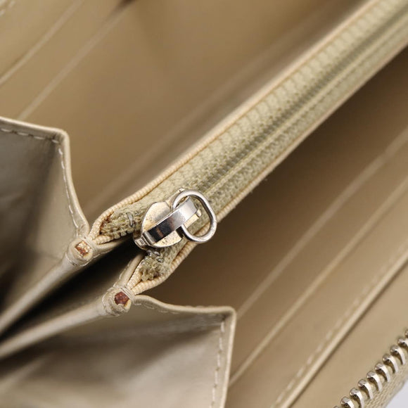 CHANEL Matelasse Long Wallet Lamb Skin Gold CC Auth 194478