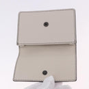BOTTEGA VENETA INTRECCIATO Card Case Leather Beige Black Auth 194481A-8