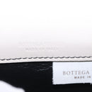BOTTEGA VENETA INTRECCIATO Card Case Leather Beige Black Auth 194481A-9