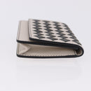 BOTTEGA VENETA INTRECCIATO Card Case Leather Beige Black Auth 194481A-3