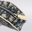 Christian Dior Trotter Pouch PVC Blue Silver Auth 194482-12
