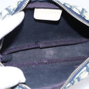 Christian Dior Trotter Pouch PVC Blue Silver Auth 194482-14