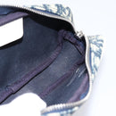 Christian Dior Trotter Pouch PVC Blue Silver Auth 194482-15