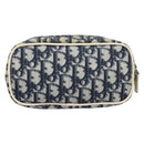 Christian Dior Trotter Pouch PVC Blue Silver Auth 194482-3