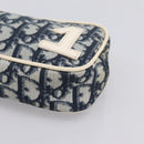 Christian Dior Trotter Pouch PVC Blue Silver Auth 194482-8