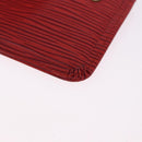 LOUIS VUITTON Epi Pochette Cles Coin Purse Red M63807 LV Auth 194483A-12