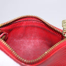 LOUIS VUITTON Epi Pochette Cles Coin Purse Red M63807 LV Auth 194483A-14