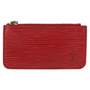 LOUIS VUITTON Epi Pochette Cles Coin Purse Red M63807 LV Auth 194483A-2
