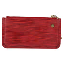 LOUIS VUITTON Epi Pochette Cles Coin Purse Red M63807 LV Auth 194483A-3