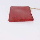 LOUIS VUITTON Epi Pochette Cles Coin Purse Red M63807 LV Auth 194483A-4