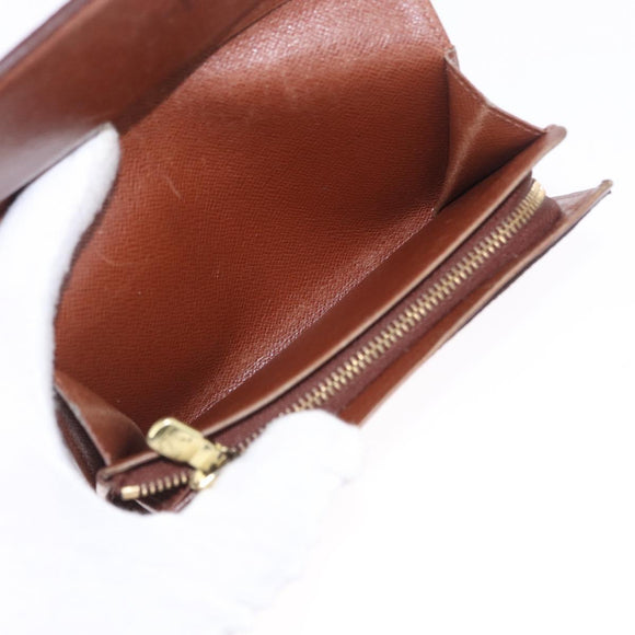 LOUIS VUITTON Monogram Porte Monnaie Billets Tresor Wallet M61730 Auth 194485A