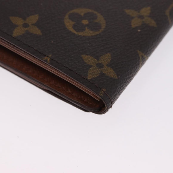 LOUIS VUITTON Monogram Porte Monnaie Billets Tresor Wallet M61730 Auth 194486A