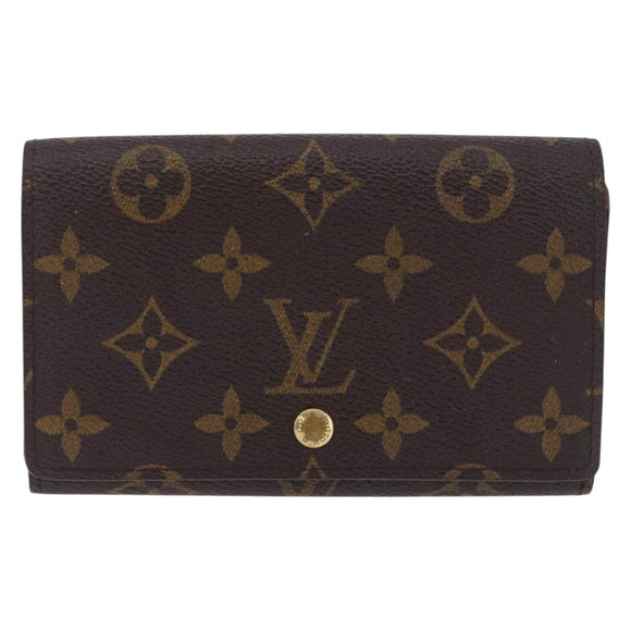LOUIS VUITTON Monogram Porte Monnaie Billets Tresor Wallet M61730 Auth 194486A