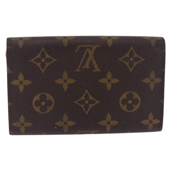 LOUIS VUITTON Monogram Porte Monnaie Billets Tresor Wallet M61730 Auth 194486A