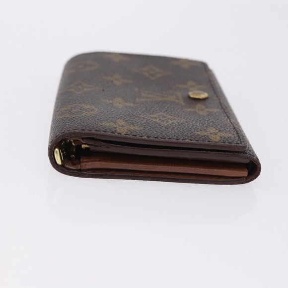 LOUIS VUITTON Monogram Porte Monnaie Billets Tresor Wallet M61730 Auth 194486A