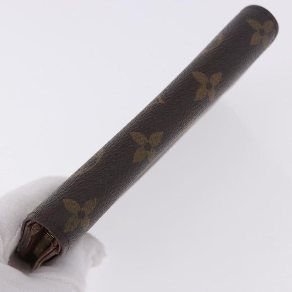 LOUIS VUITTON Monogram Porte Monnaie Billets Tresor Wallet M61730 Auth 194486A