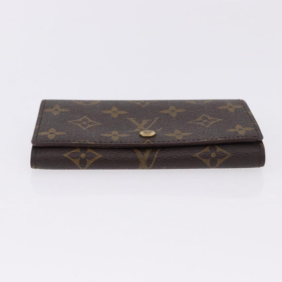 LOUIS VUITTON Monogram Porte Monnaie Billets Tresor Wallet M61730 Auth 194486A