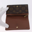 LOUIS VUITTON Monogram Porte Monnaie Billets Tresor Wallet M61730 Auth 194487A-12