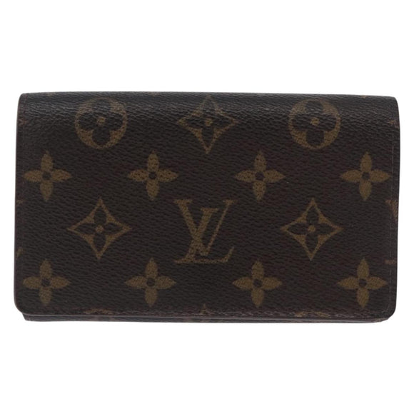 LOUIS VUITTON Monogram Porte Monnaie Billets Tresor Wallet M61730 Auth 194487A