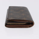 LOUIS VUITTON Monogram Porte Monnaie Billets Tresor Wallet M61730 Auth 194487A-4