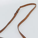 CELINE Macadam Canvas Shoulder Bag PVC Leather Brown Gold Auth 194551-8