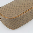 GUCCI Micro GG Supreme Web Sherry Line Bag PVC Beige Gold 89 02 032 Auth 194552-16