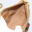 GUCCI Micro GG Supreme Web Sherry Line Bag PVC Beige Gold 89 02 032 Auth 194552-18