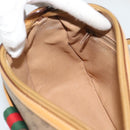 GUCCI Micro GG Supreme Web Sherry Line Bag PVC Beige Gold 89 02 032 Auth 194552-19