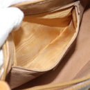 GUCCI Micro GG Supreme Web Sherry Line Bag PVC Beige Gold 89 02 032 Auth 194552-21