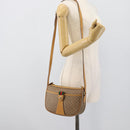 GUCCI Micro GG Supreme Web Sherry Line Bag PVC Beige Gold 89 02 032 Auth 194552-23