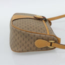 GUCCI Micro GG Supreme Web Sherry Line Bag PVC Beige Gold 89 02 032 Auth 194552-4