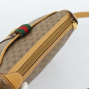GUCCI Micro GG Supreme Web Sherry Line Bag PVC Beige Gold 89 02 032 Auth 194552-6