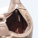LOUIS VUITTON Monogram satin Little Boulogne Hand Bag Beige M92143 Auth 194553A-18