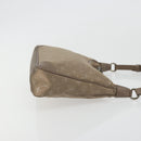 LOUIS VUITTON Monogram satin Little Boulogne Hand Bag Beige M92143 Auth 194553A-3