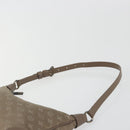 LOUIS VUITTON Monogram satin Little Boulogne Hand Bag Beige M92143 Auth 194553A-8