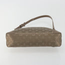 LOUIS VUITTON Monogram satin Little Boulogne Hand Bag Beige M92143 Auth 194553A-5