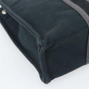 HERMES Fourre Tout PM Hand Bag Canvas Black Silver Auth 194555A-15