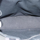 HERMES Fourre Tout PM Hand Bag Canvas Black Silver Auth 194555A-9