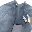 HERMES Fourre Tout PM Hand Bag Canvas Black Silver Auth 194555A-18