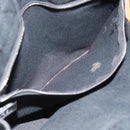 HERMES Fourre Tout PM Hand Bag Canvas Black Silver Auth 194555A-10