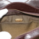 FENDI Zucca Canvas Hand Bag Brown Gold Tone Auth 194558V-17